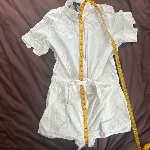rag & bone White Embroidered Button-Up Romper - Picture 5 of 16